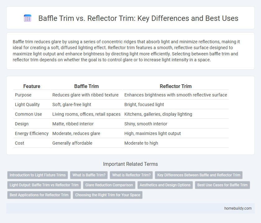Baffle Trim vs. Reflector Trim: Key Differences and Best Uses