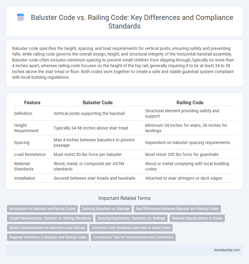 Baluster Code vs. Railing Code: Key Differences and Compliance Standards