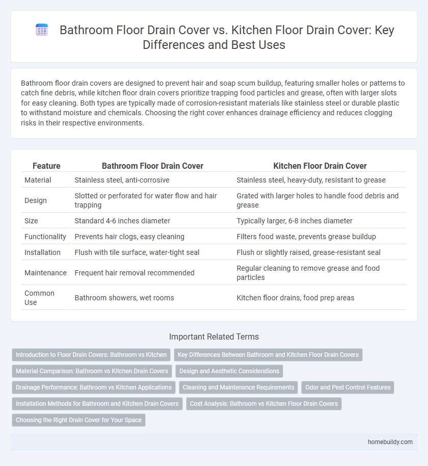 Bathroom Floor Drain Cover vs. Kitchen Floor Drain Cover: Key Differences and Best Uses