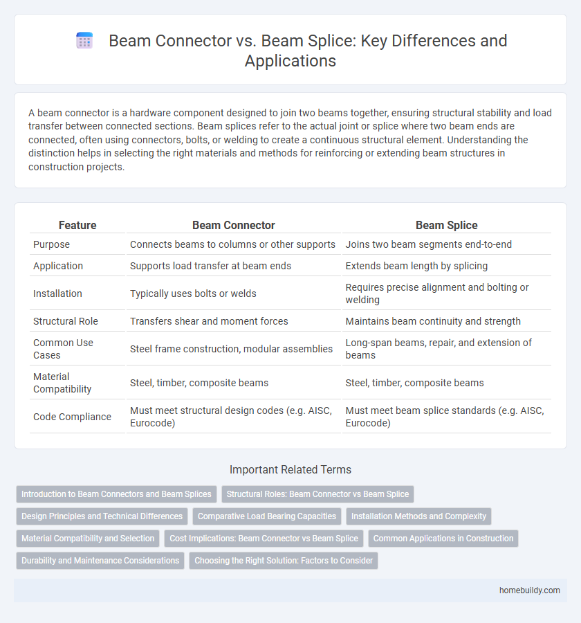 Beam Connector vs. Beam Splice: Key Differences and Applications