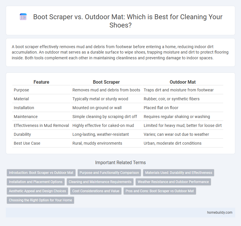 Boot Scraper vs. Outdoor Mat: Which is Best for Cleaning Your Shoes?