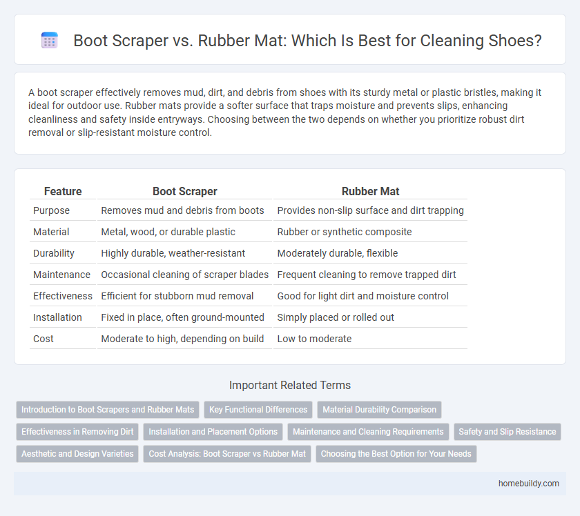 Boot Scraper vs. Rubber Mat: Which Is Best for Cleaning Shoes?