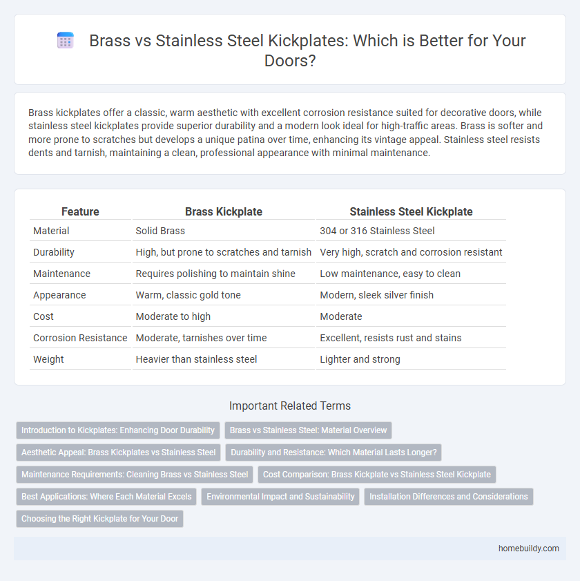 Brass vs Stainless Steel Kickplates: Which is Better for Your Doors?