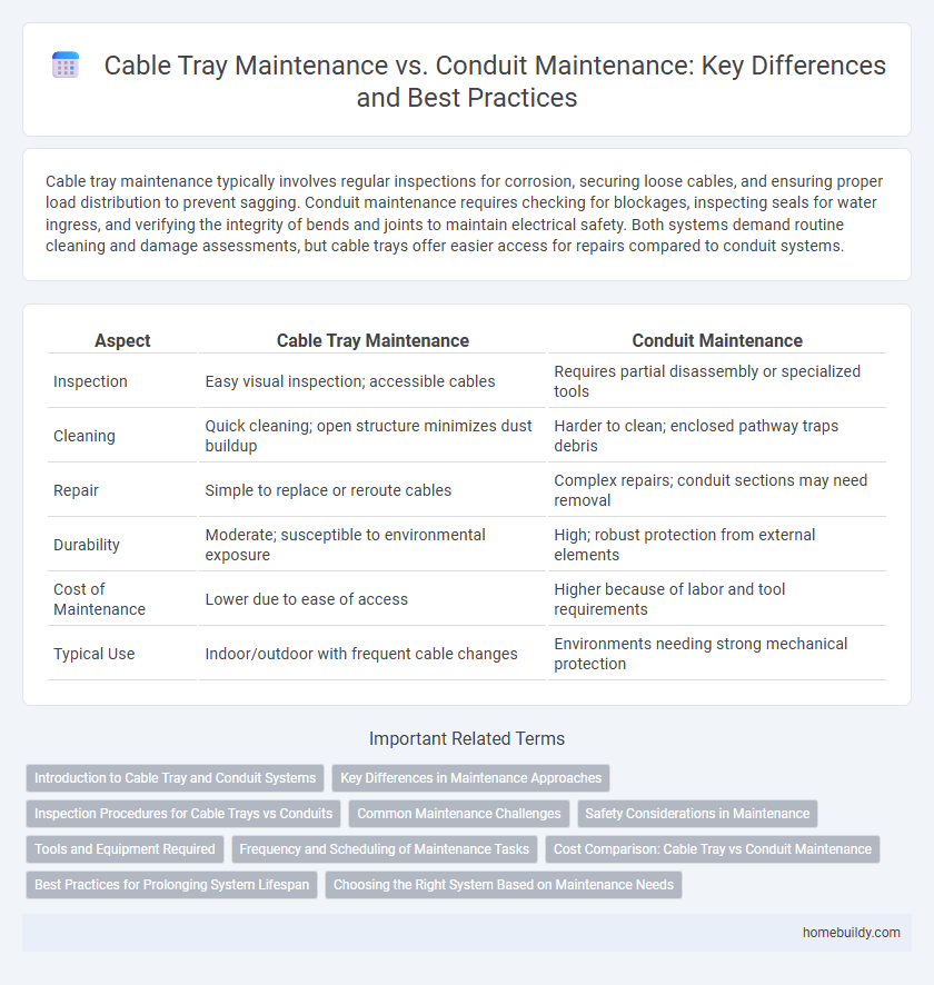 Cable Tray Maintenance vs. Conduit Maintenance: Key Differences and Best Practices