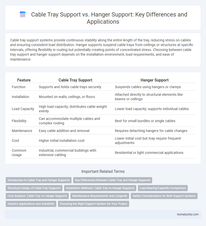 Cable Tray Support vs. Hanger Support: Key Differences and Applications