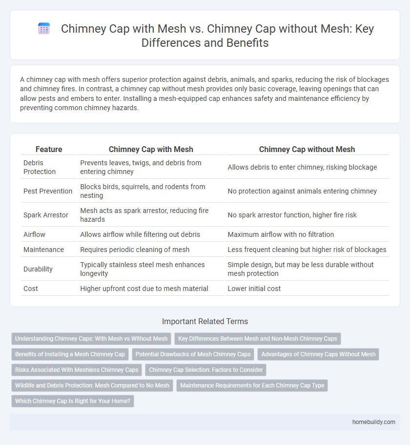 Chimney Cap with Mesh vs. Chimney Cap without Mesh: Key Differences and Benefits