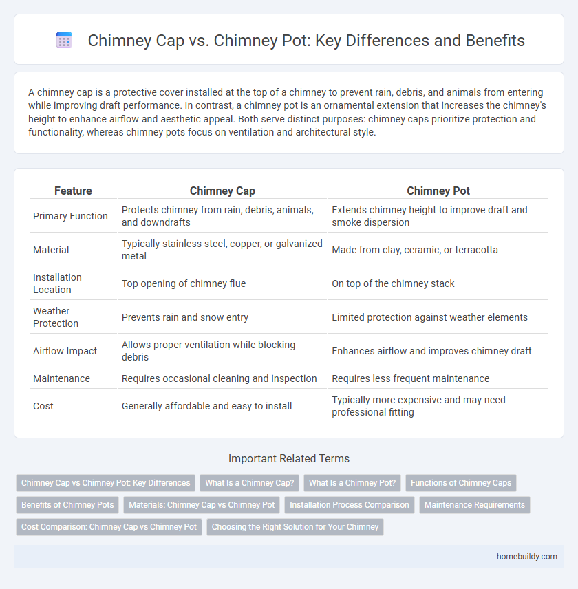 Chimney Cap vs. Chimney Pot: Key Differences and Benefits