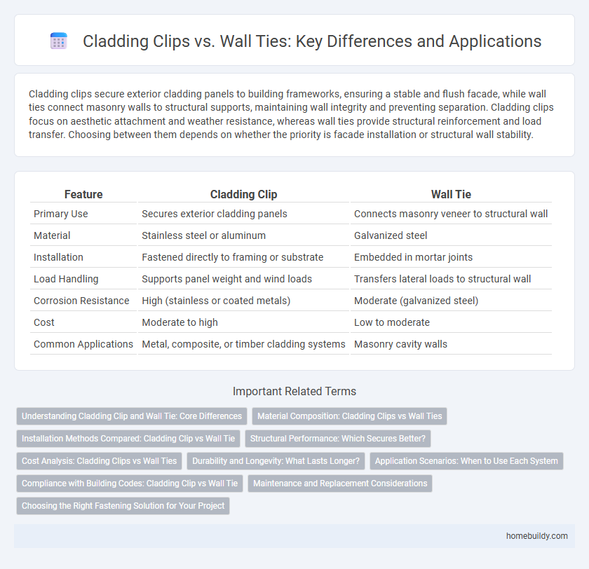 Cladding Clips vs. Wall Ties: Key Differences and Applications