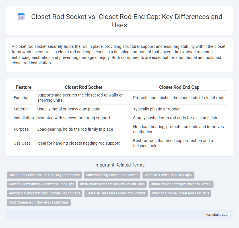 Closet Rod Socket vs. Closet Rod End Cap: Key Differences and Uses