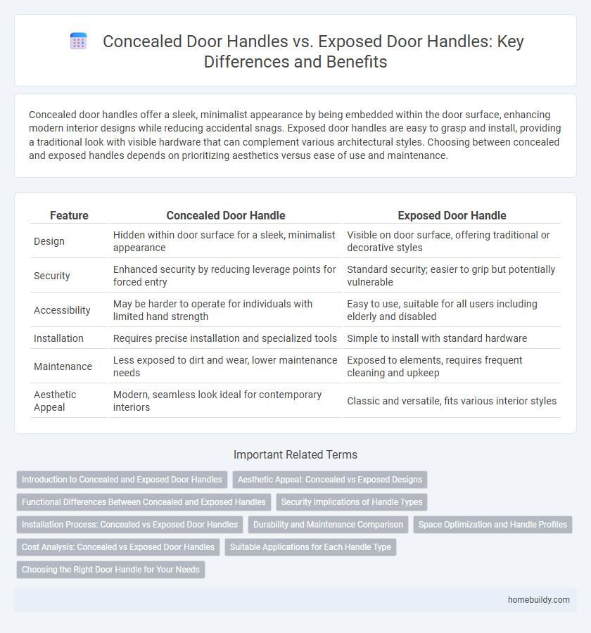 Concealed Door Handles vs. Exposed Door Handles: Key Differences and Benefits
