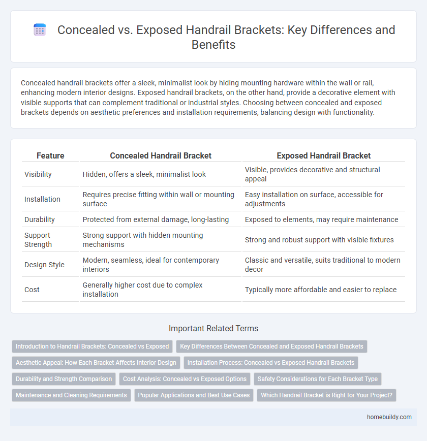 Concealed vs. Exposed Handrail Brackets: Key Differences and Benefits