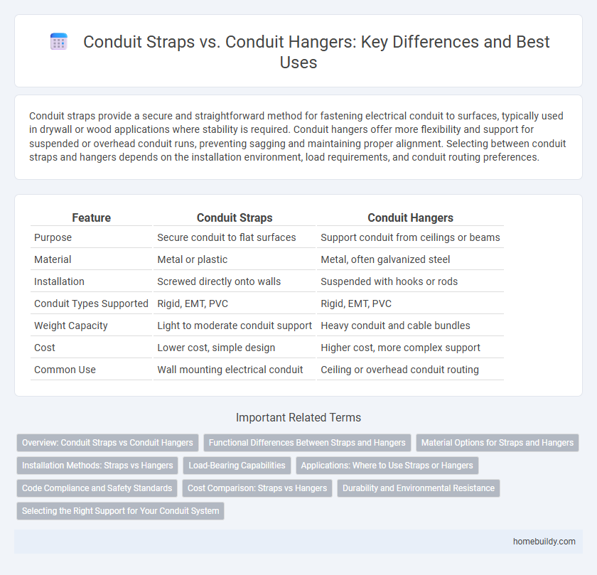 Conduit Straps vs. Conduit Hangers: Key Differences and Best Uses