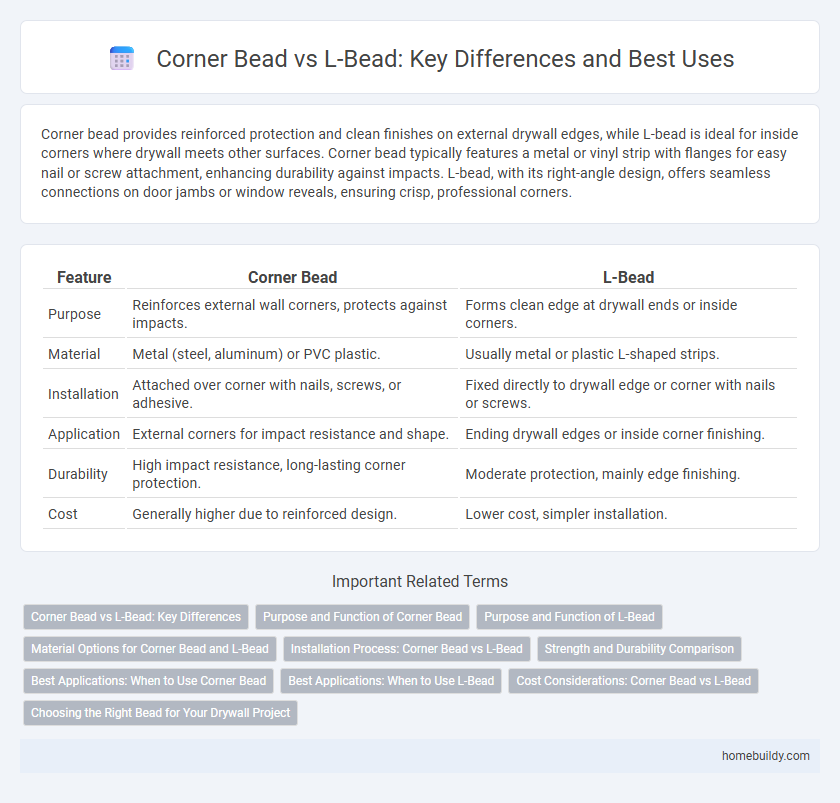 Corner Bead vs L-Bead: Key Differences and Best Uses