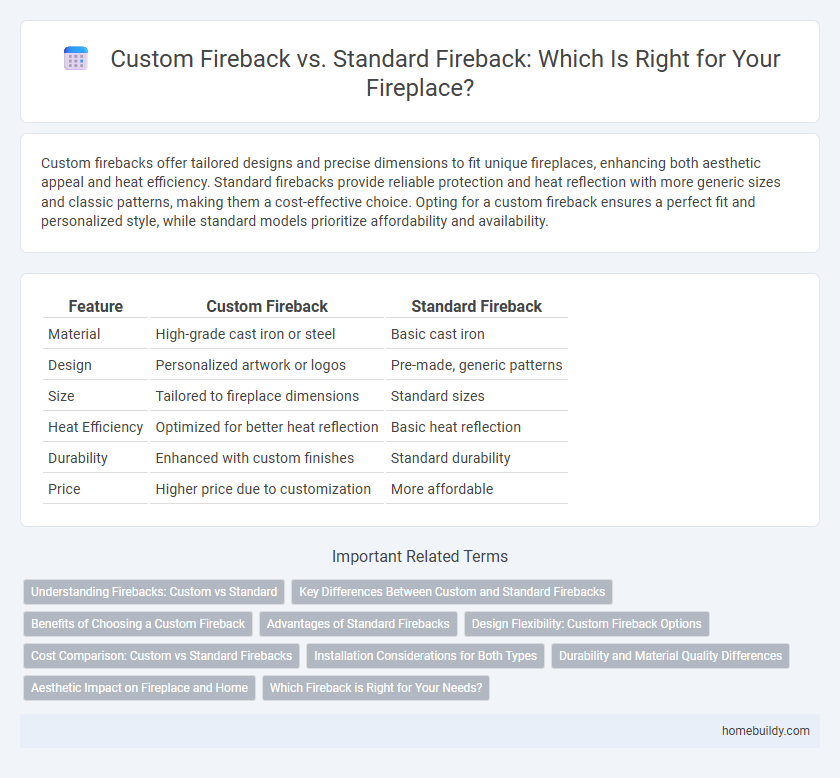 Custom Fireback vs. Standard Fireback: Which Is Right for Your Fireplace?