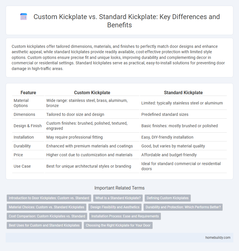 Custom Kickplate vs. Standard Kickplate: Key Differences and Benefits
