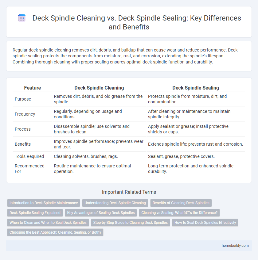 Deck Spindle Cleaning vs. Deck Spindle Sealing: Key Differences and Benefits