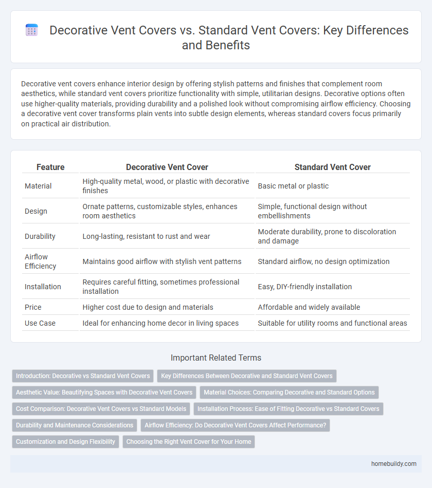 Decorative Vent Covers vs. Standard Vent Covers: Key Differences and Benefits
