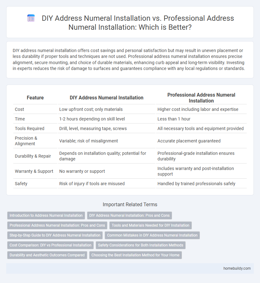 DIY Address Numeral Installation vs. Professional Address Numeral Installation: Which is Better?