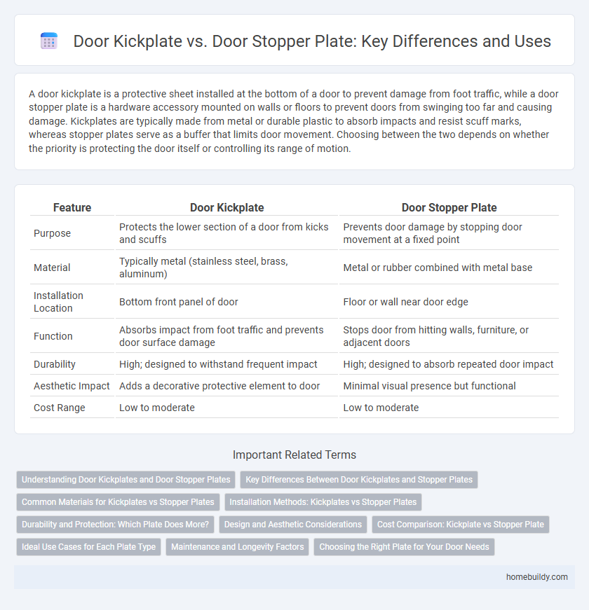 Door Kickplate vs. Door Stopper Plate: Key Differences and Uses