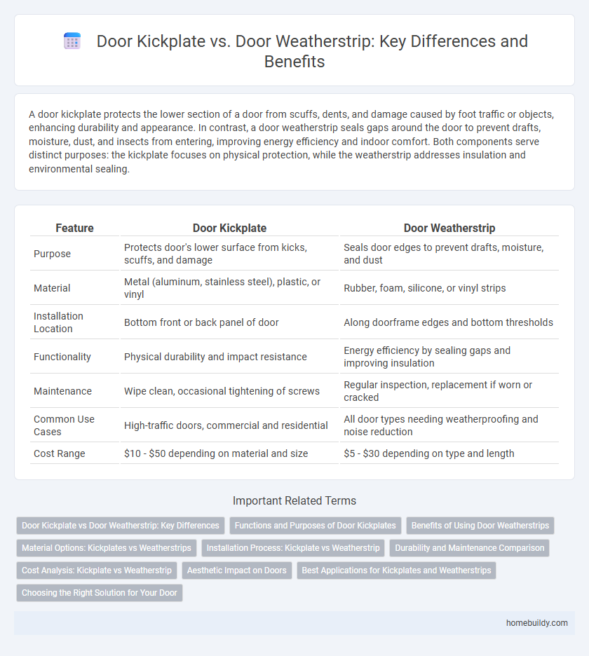 Door Kickplate vs. Door Weatherstrip: Key Differences and Benefits