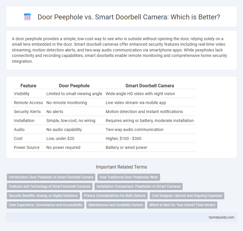 Door Peephole vs. Smart Doorbell Camera: Which is Better?
