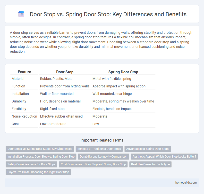 Door Stop vs. Spring Door Stop: Key Differences and Benefits