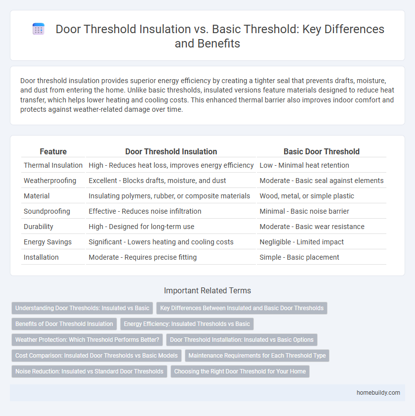 Door Threshold Insulation vs. Basic Threshold: Key Differences and Benefits