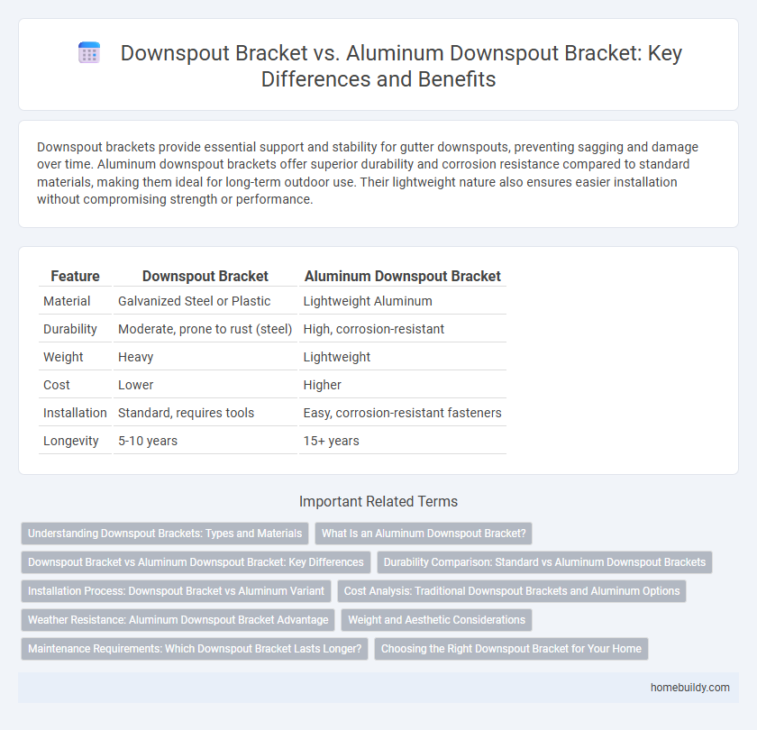 Downspout Bracket vs. Aluminum Downspout Bracket: Key Differences and Benefits