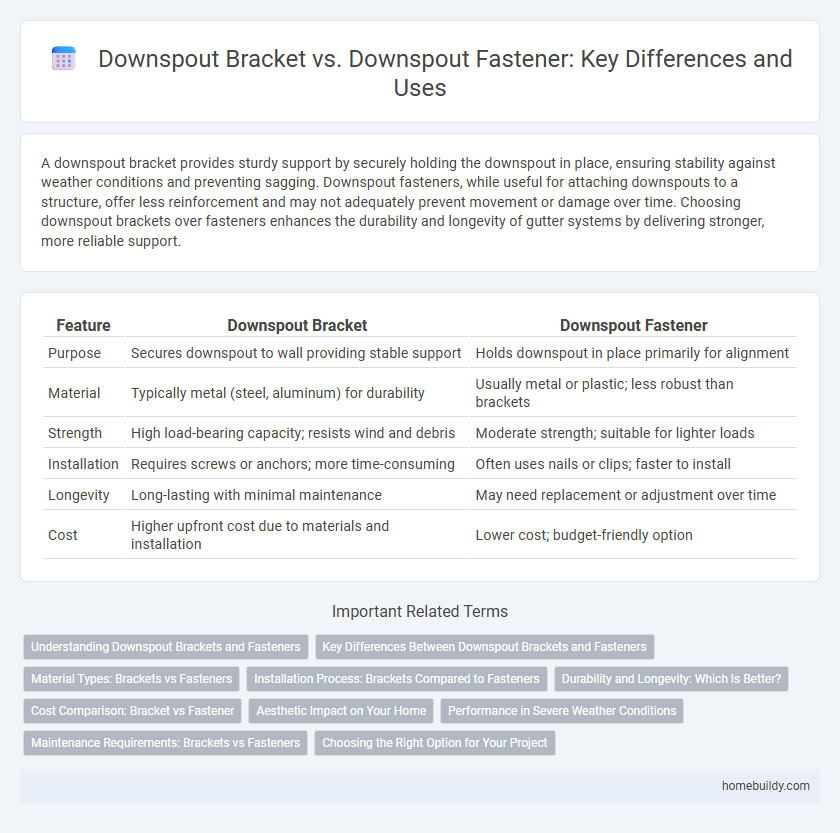 Downspout Bracket vs. Downspout Fastener: Key Differences and Uses