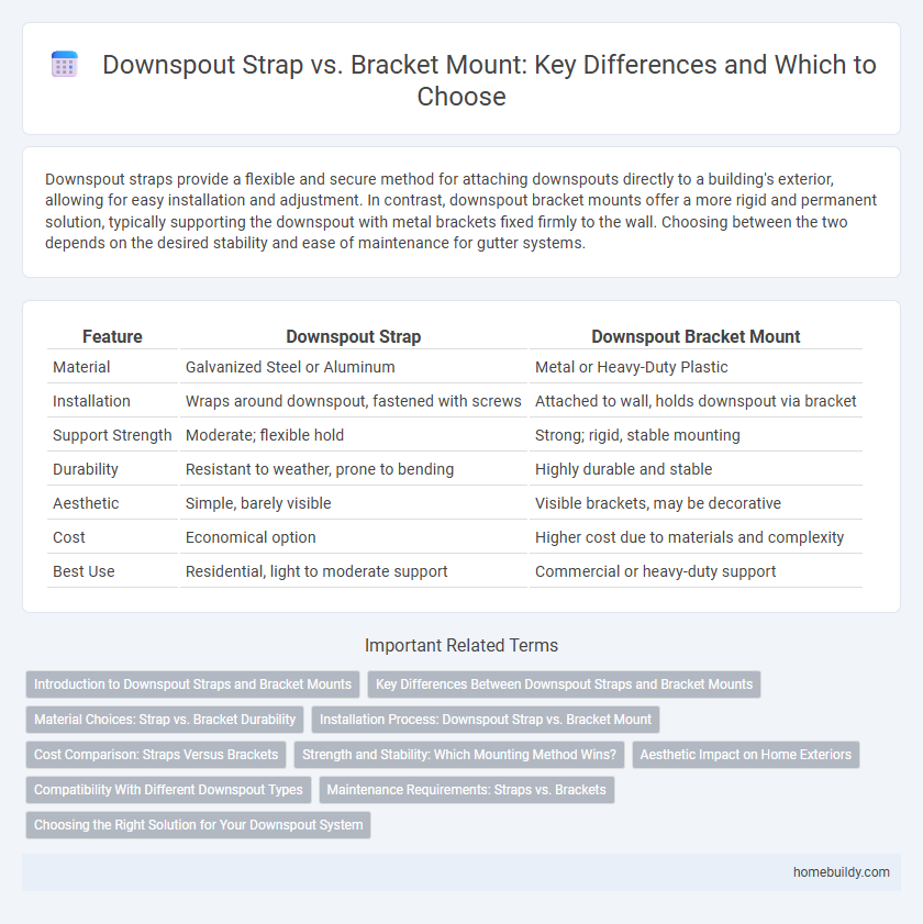 Downspout Strap vs. Bracket Mount: Key Differences and Which to Choose