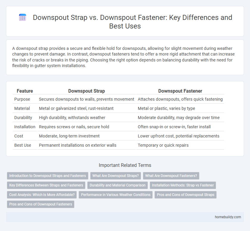 Downspout Strap vs. Downspout Fastener: Key Differences and Best Uses