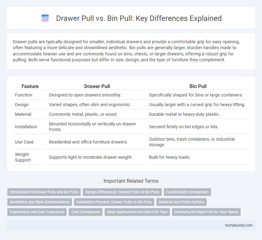 Drawer Pull vs. Bin Pull: Key Differences Explained