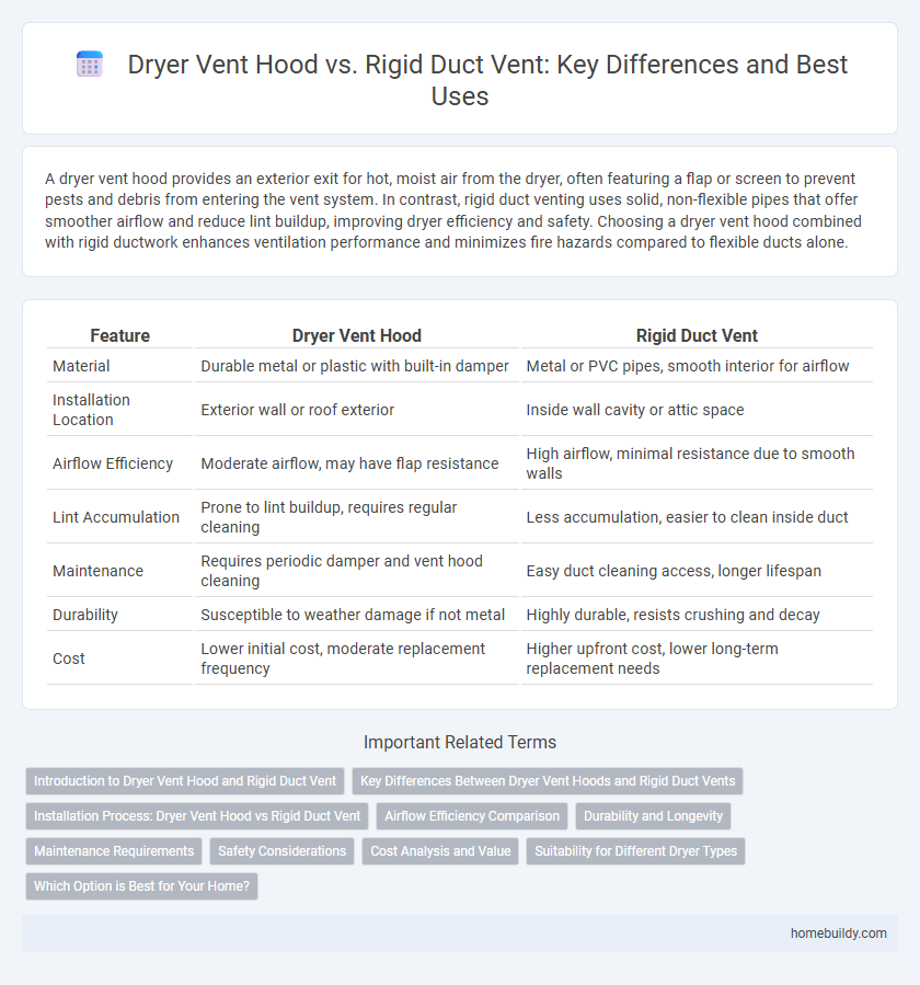 Dryer Vent Hood vs. Rigid Duct Vent: Key Differences and Best Uses