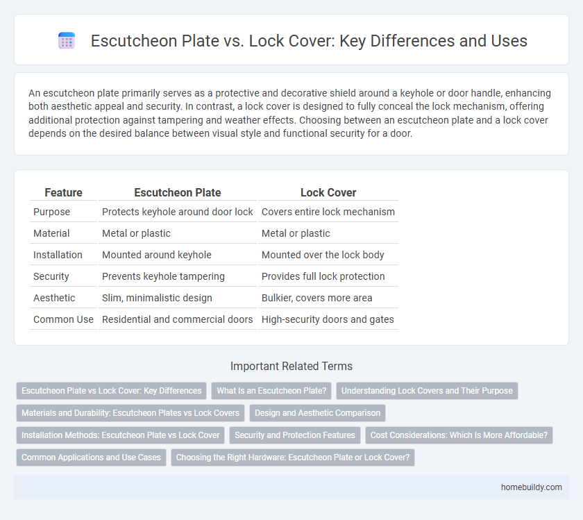 Escutcheon Plate vs. Lock Cover: Key Differences and Uses