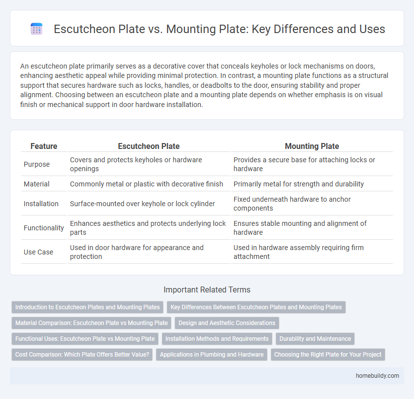 Escutcheon Plate vs. Mounting Plate: Key Differences and Uses
