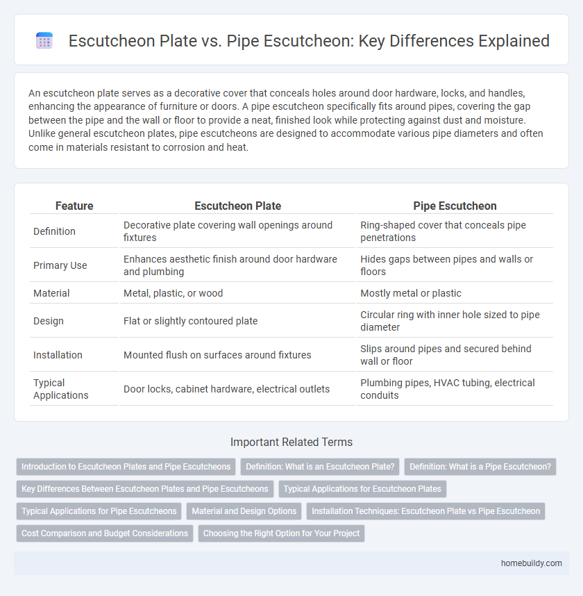 Escutcheon Plate vs. Pipe Escutcheon: Key Differences Explained