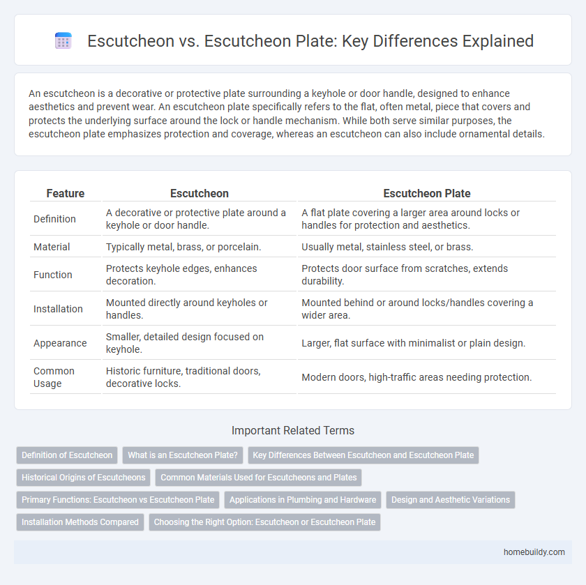 Escutcheon vs. Escutcheon Plate: Key Differences Explained