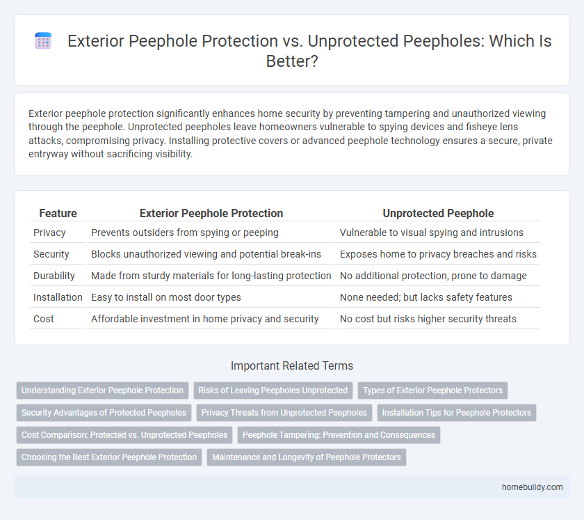 Exterior Peephole Protection vs. Unprotected Peepholes: Which Is Better?