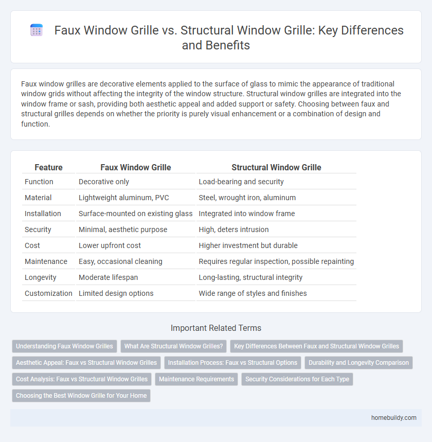 Faux Window Grille vs. Structural Window Grille: Key Differences and Benefits