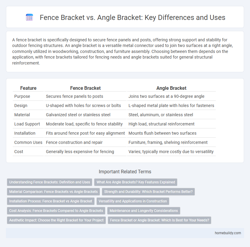 Fence Bracket vs. Angle Bracket: Key Differences and Uses