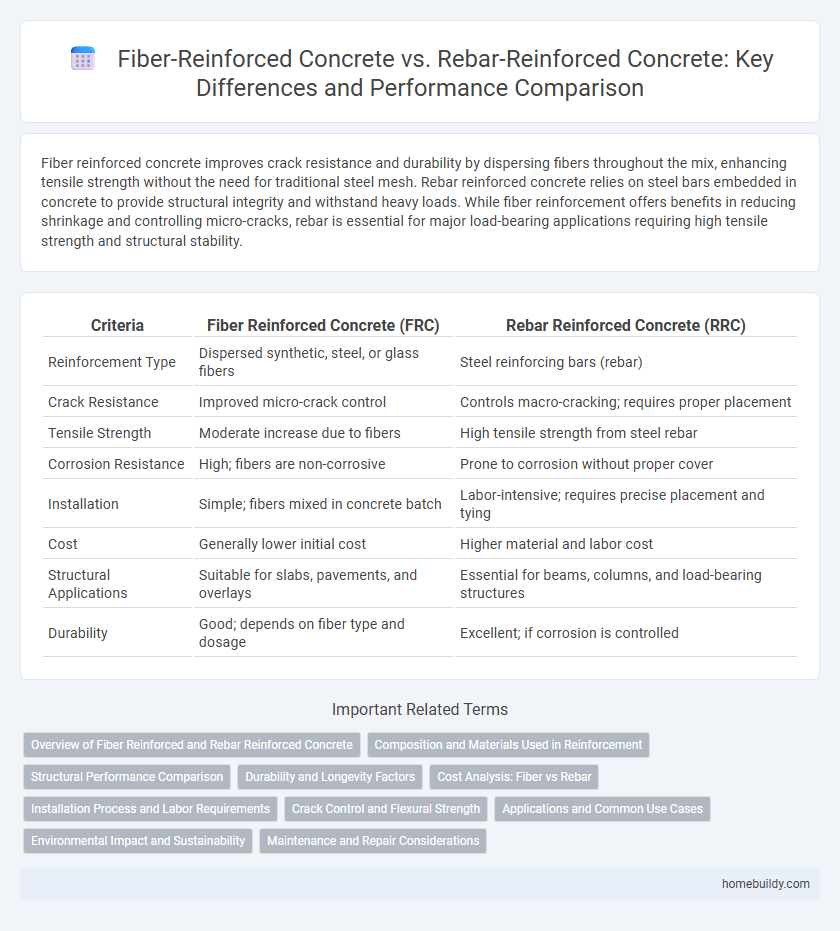 Fiber-Reinforced Concrete vs. Rebar-Reinforced Concrete: Key Differences and Performance Comparison