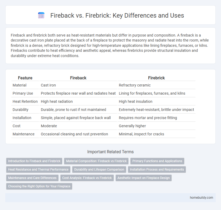Fireback vs. Firebrick: Key Differences and Uses