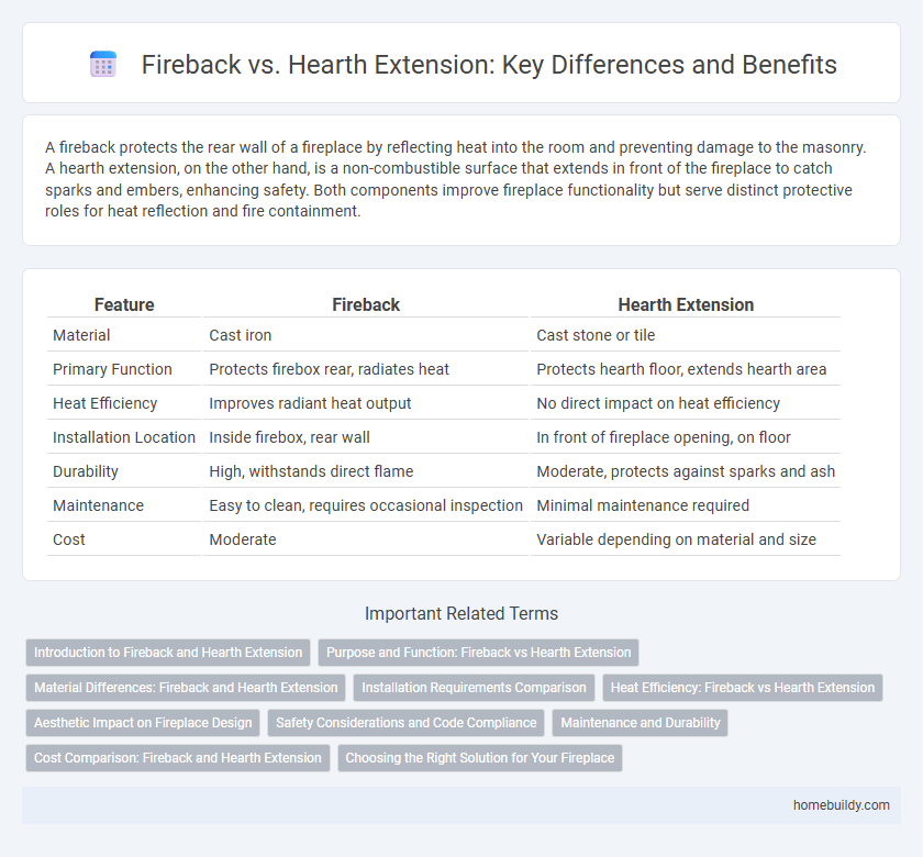 Fireback vs. Hearth Extension: Key Differences and Benefits