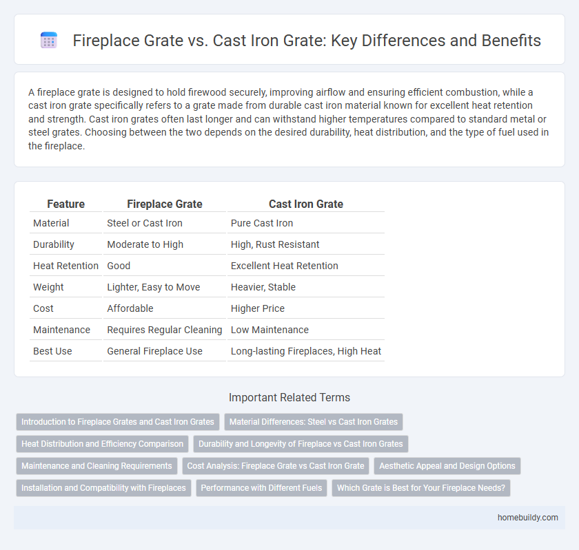 Fireplace Grate vs. Cast Iron Grate: Key Differences and Benefits