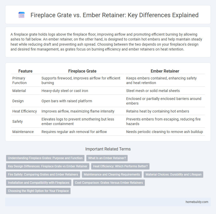 Fireplace Grate vs. Ember Retainer: Key Differences Explained