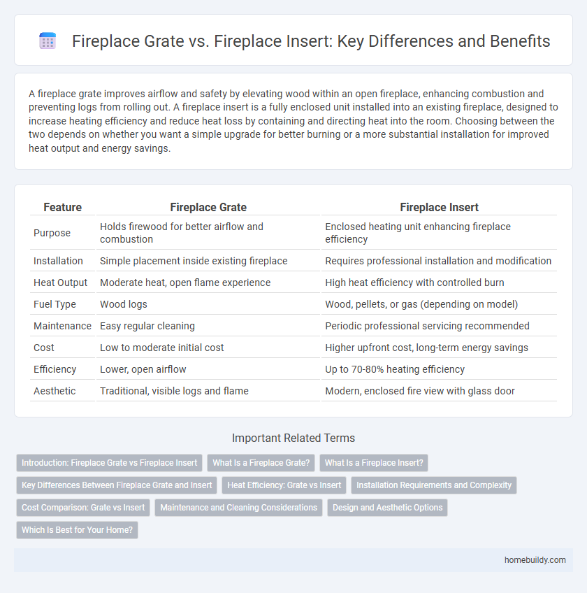 Fireplace Grate vs. Fireplace Insert: Key Differences and Benefits
