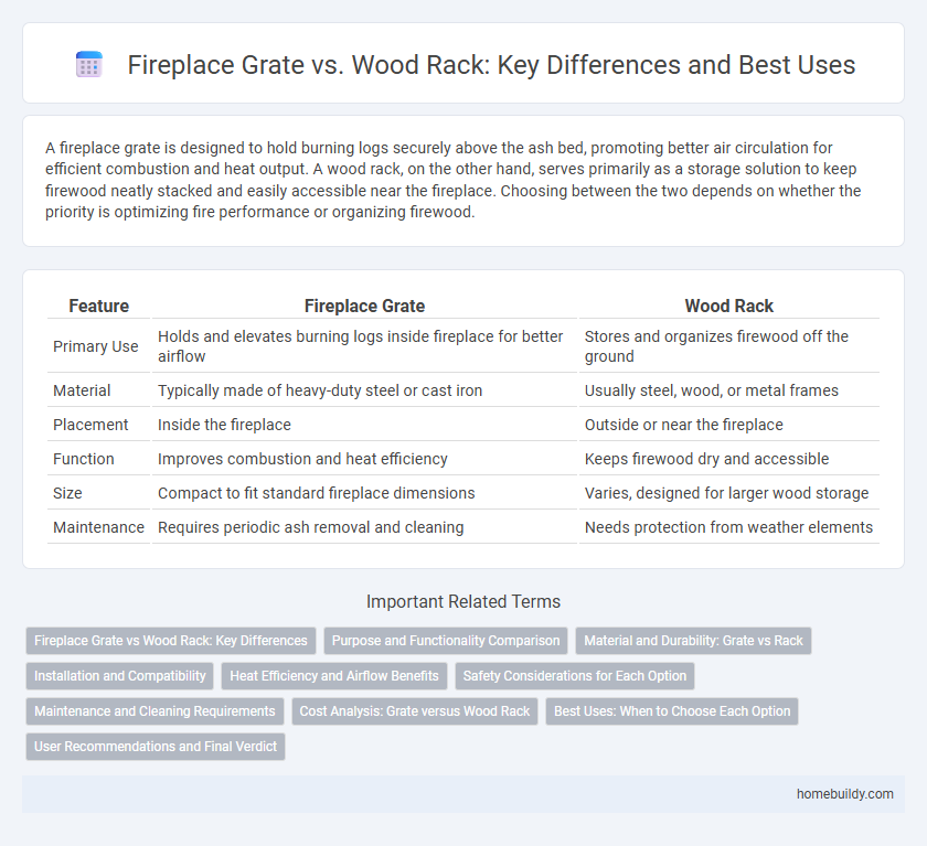Fireplace Grate vs. Wood Rack: Key Differences and Best Uses