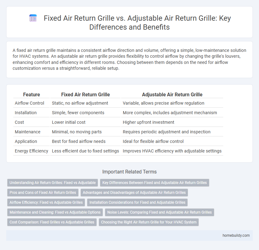 Fixed Air Return Grille vs. Adjustable Air Return Grille: Key Differences and Benefits
