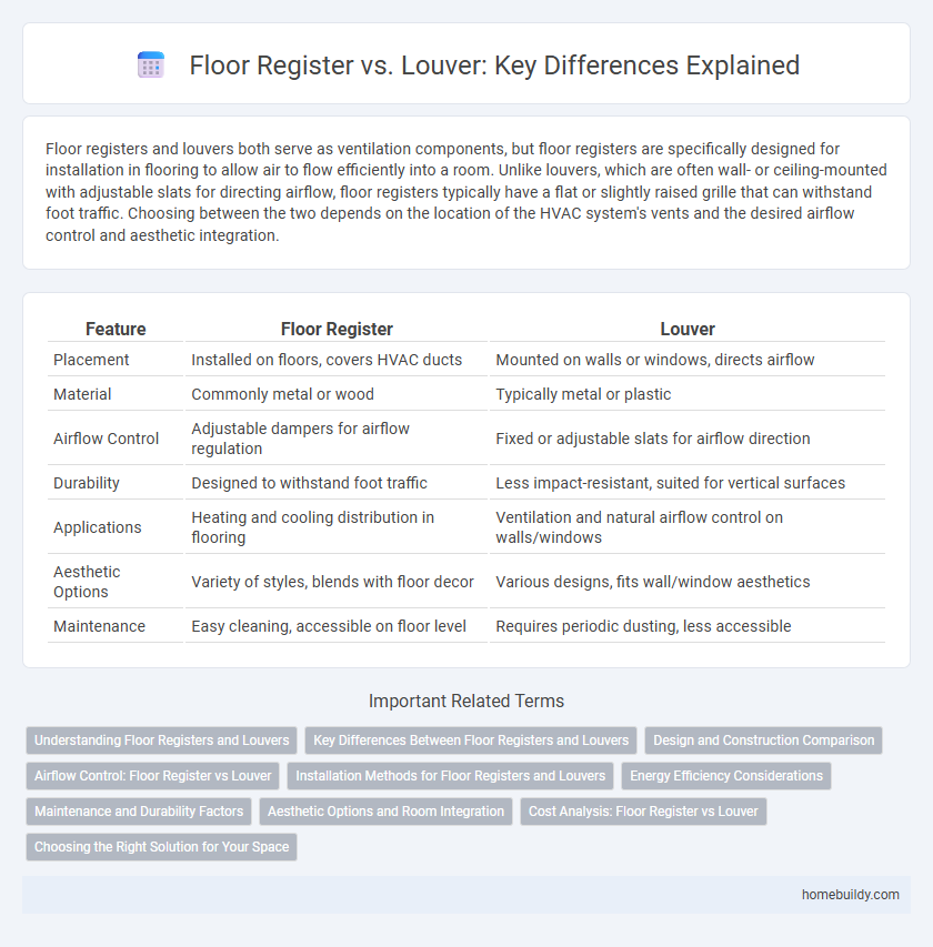 Floor Register vs. Louver: Key Differences Explained