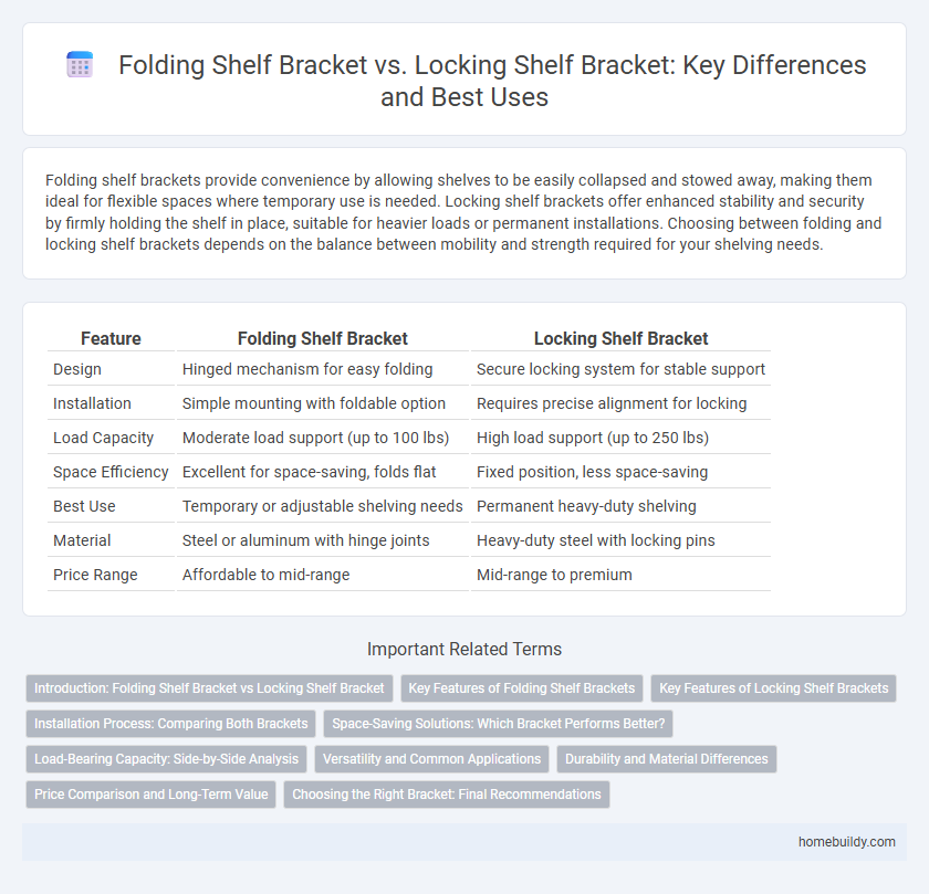 Folding Shelf Bracket vs. Locking Shelf Bracket: Key Differences and Best Uses